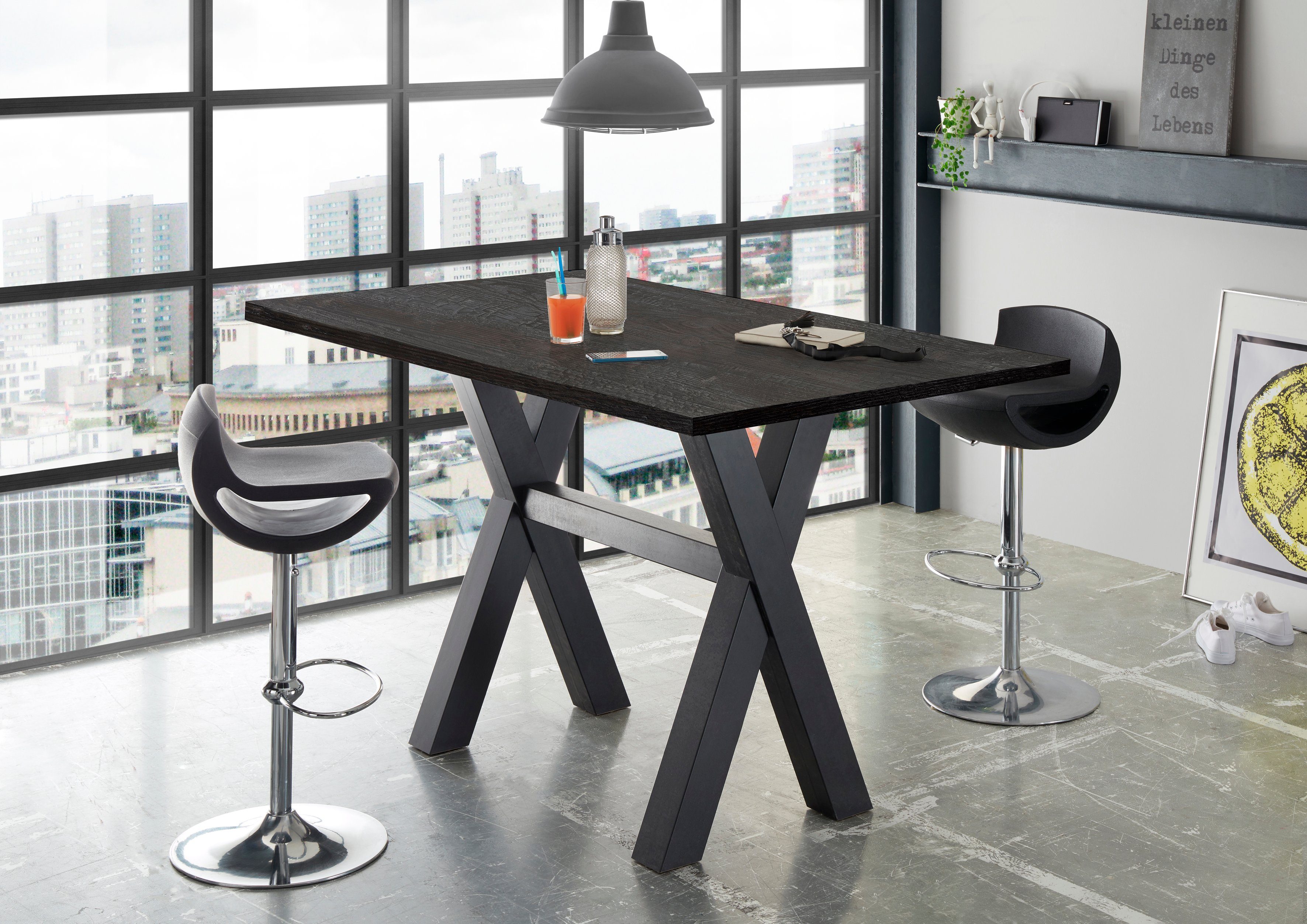 Mäusbacher Bartisch, Gestell in X-Form (Breite günstig online kaufen