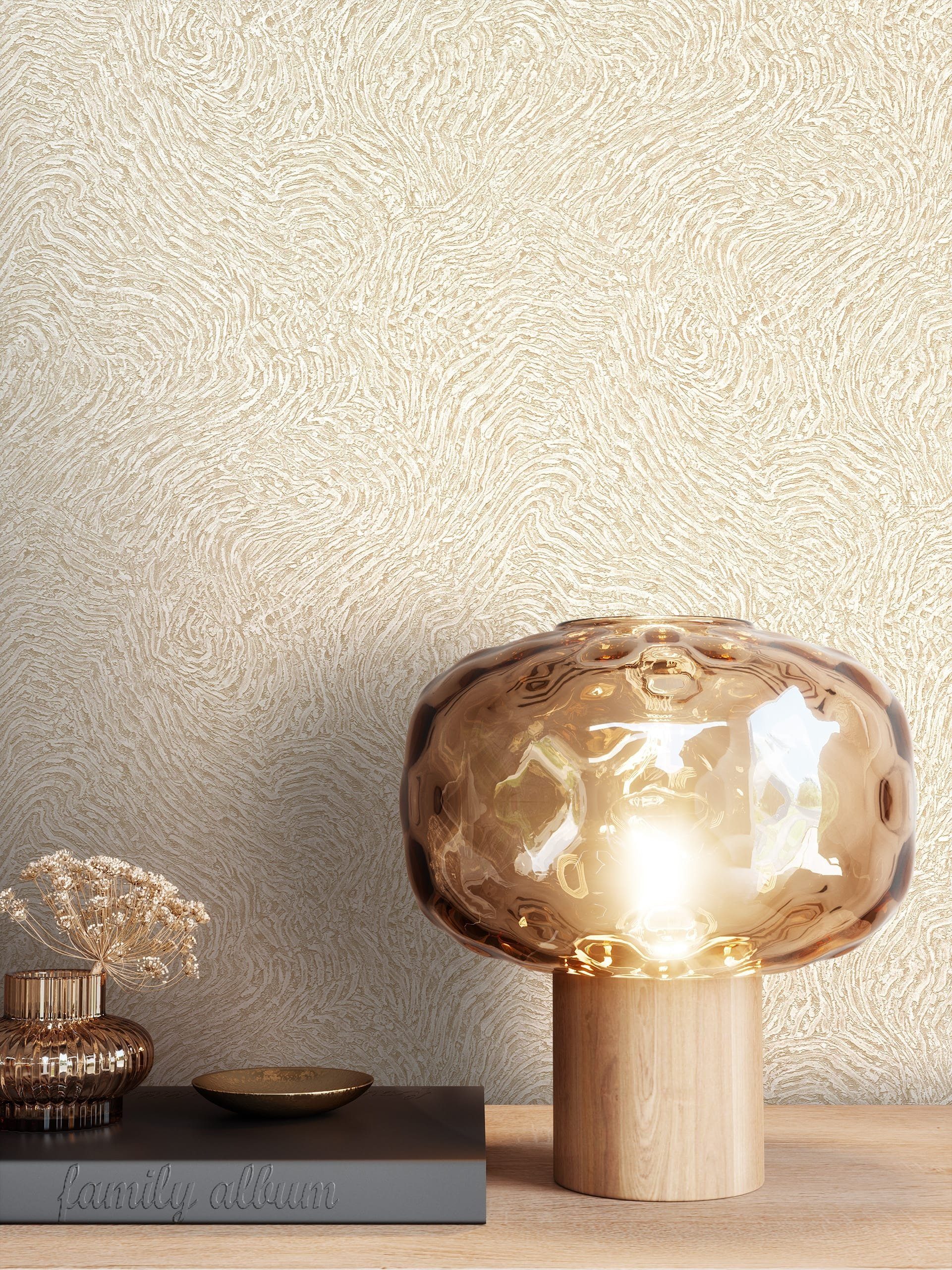 Newroom Vliestapete, Beige Tapete Modern Muster günstig online kaufen
