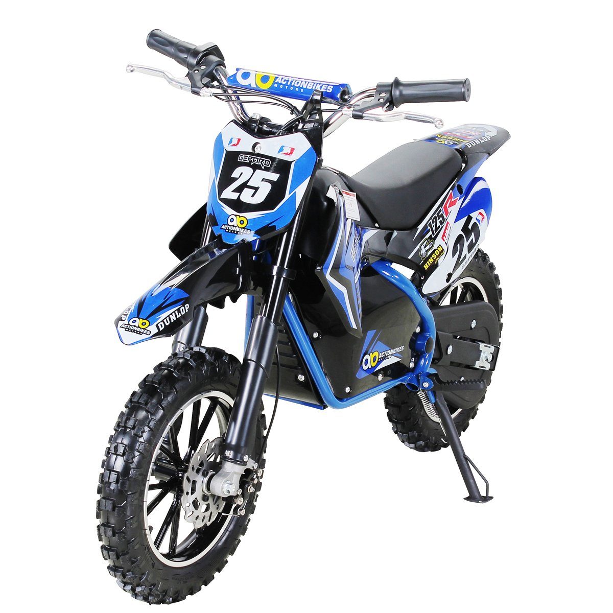 Actionbikes Motors Elektro-Kindermotorrad Mini Dirt-Bike Gepard 500W Minicross elektro - 3 Stufen - 7 - 25 km/h, Kinder Elektro Dirt-Bike Minicross Pitbike Pocketbike ab 5 Jahre