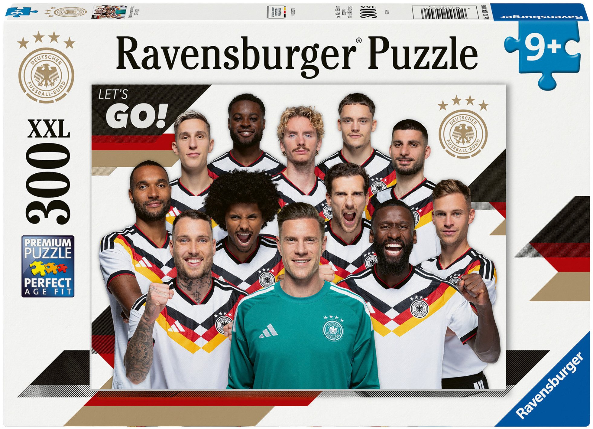 Ravensburger Puzzle DFB Nationalmannschaft Fußball-WM 2026, 300 Puzzleteile, Made in Germany