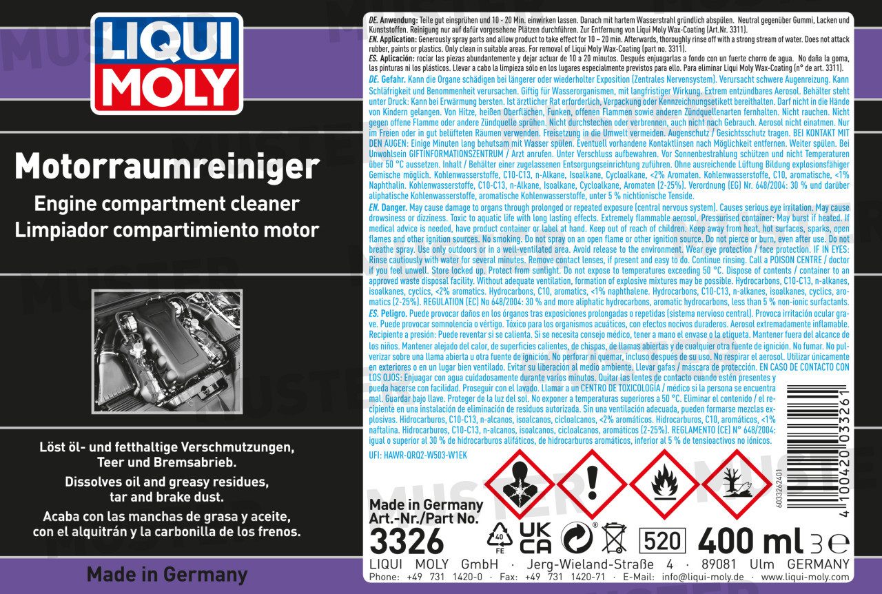 Liqui Moly Liqui Moly Motorraumreiniger 400ml Auto-Reinigungsmittel