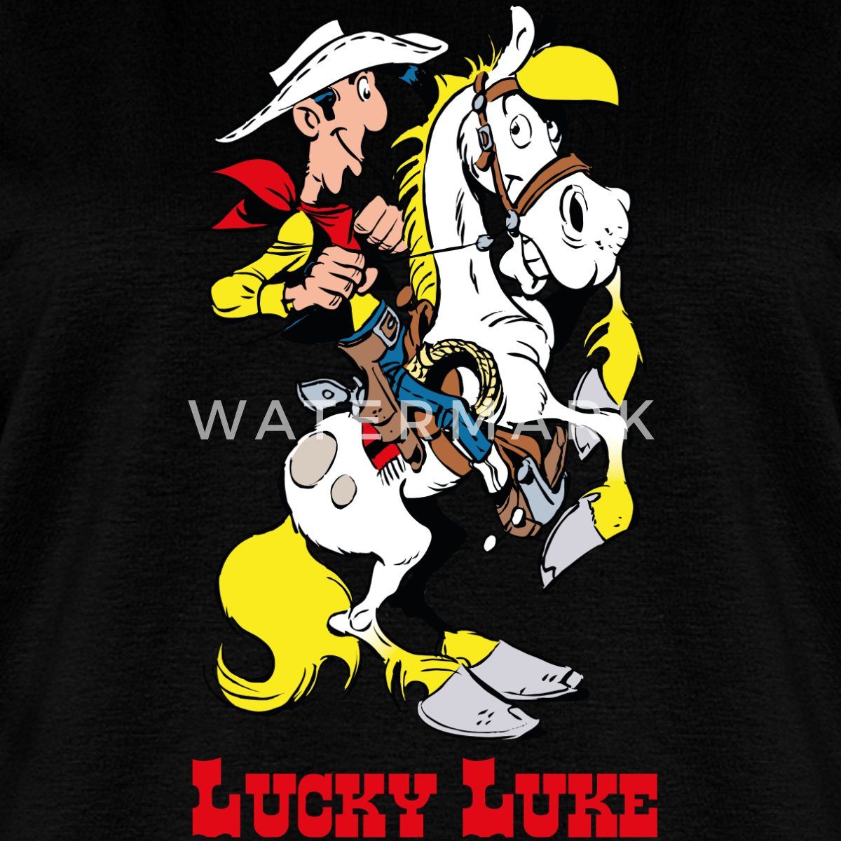 Spreadshirt T-Shirt Lucky Luke mit Pferd Jolly Jumper Frauen Premium T-Shirt (1-tlg)