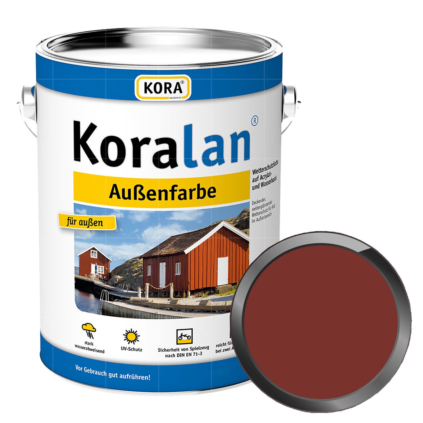KORA Wetterschutzfarbe Koralan Aussenfarbe - 2.5 Ltr