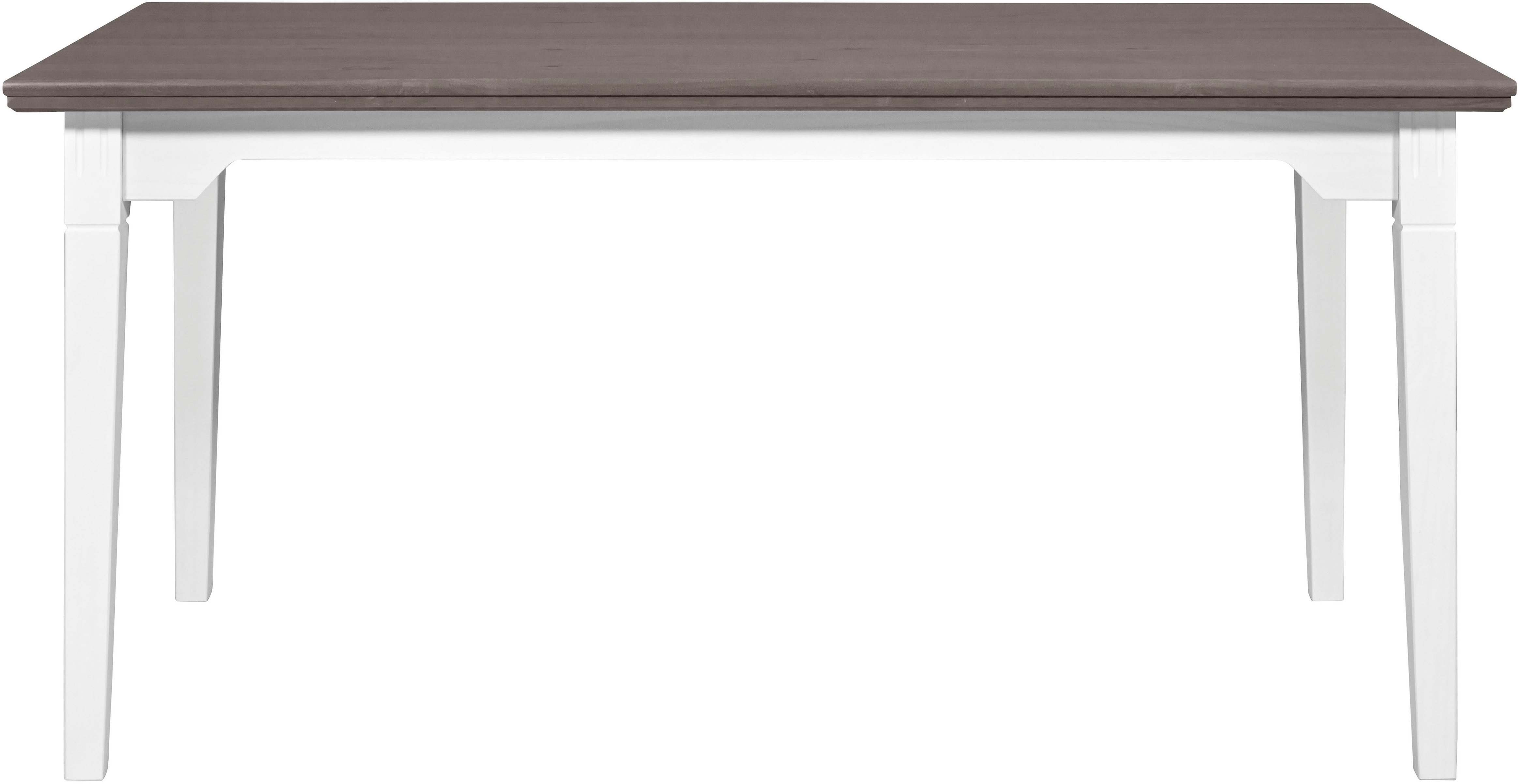 Inter Link Esstisch Halmaro aus massiver Kiefer, weiss/grau lackiert, 160 x 90 x 76,5 cm (1-St), Esszimmertisch im Landhausstil, in 2 Farbvarianten