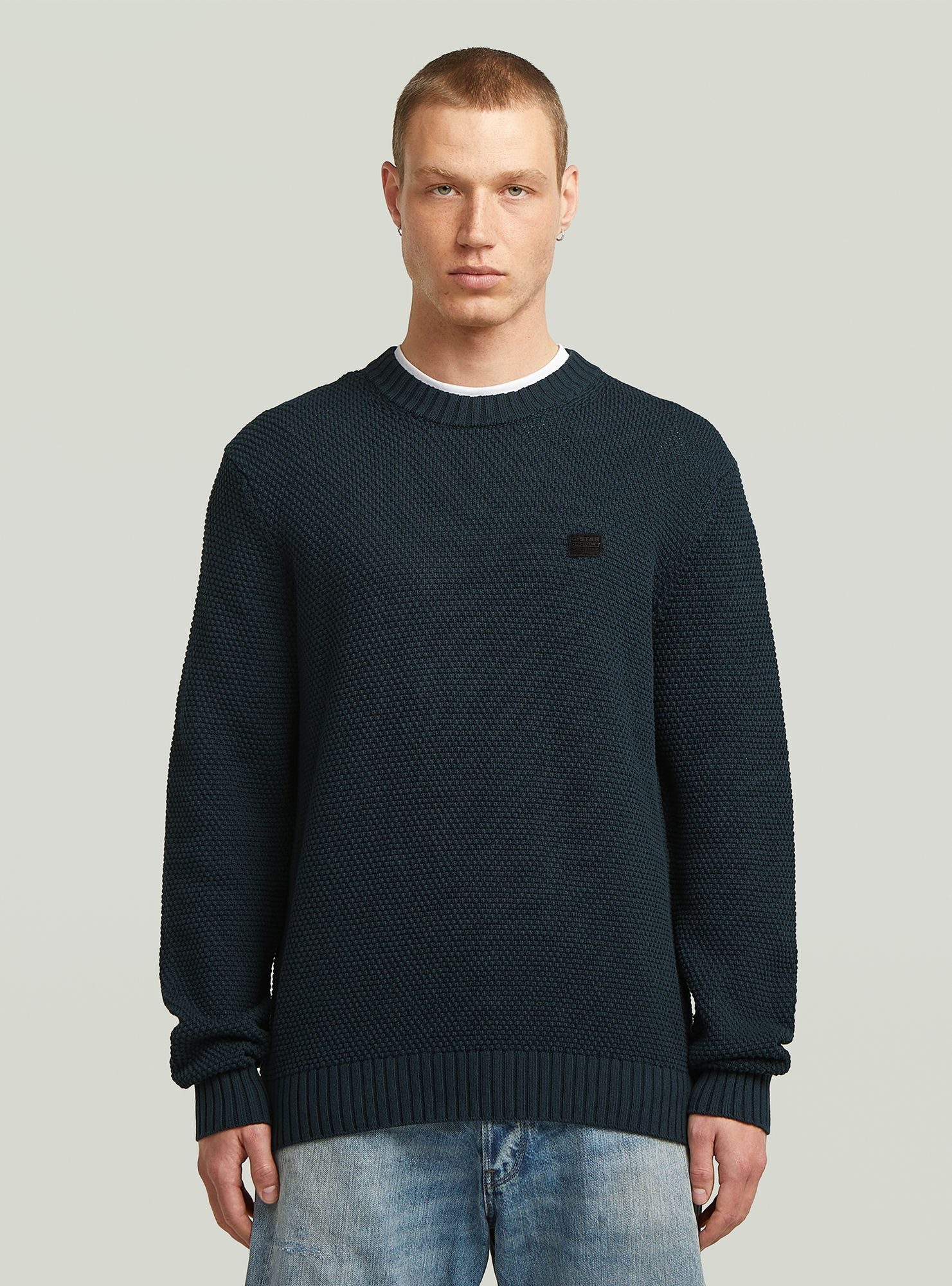 G-STAR Longpullover Honey Comb Structure Knit
