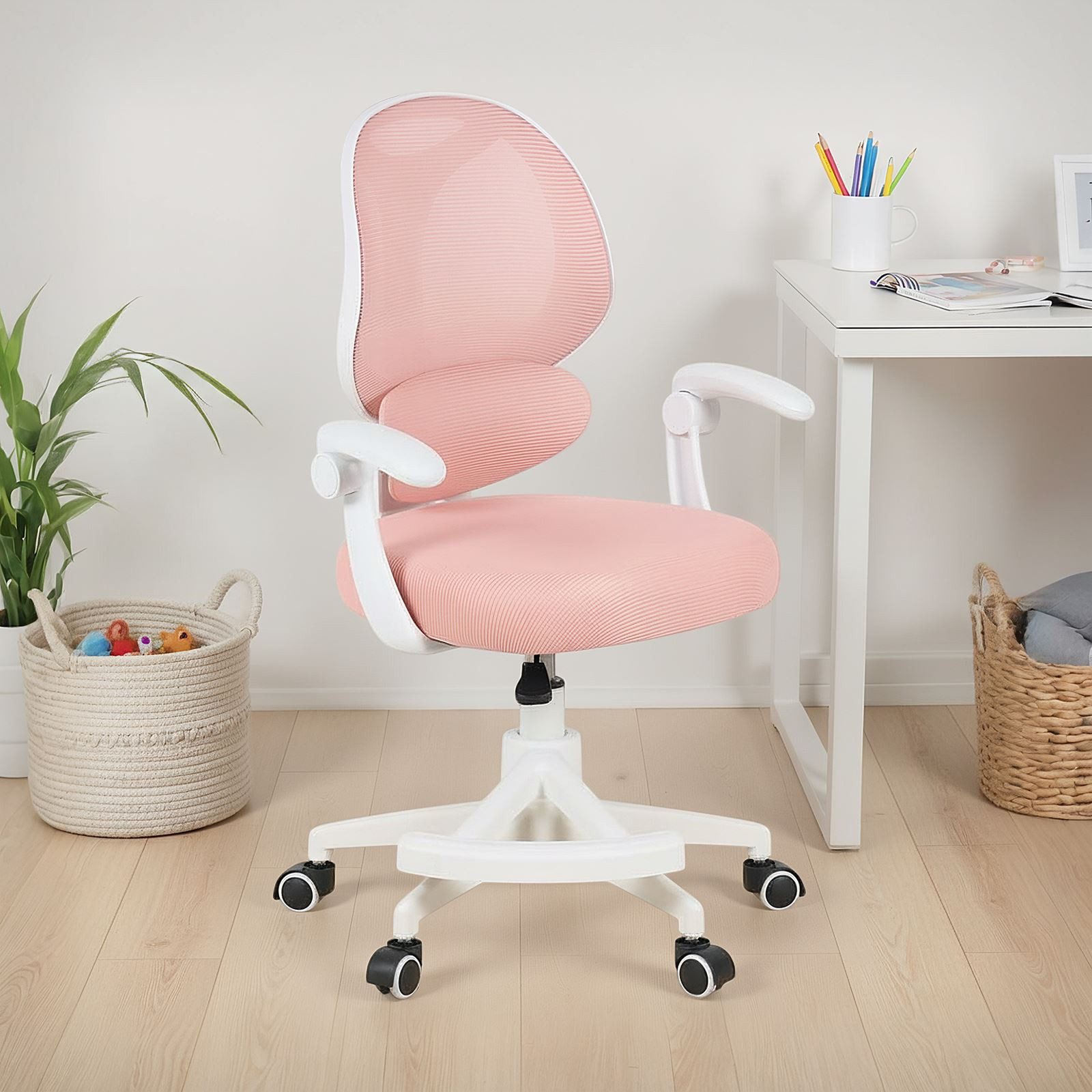 IDIMEX Drehstuhl ISLA, Schreibtischstuhl mit Fußstütze ergonomisch höhenver günstig online kaufen