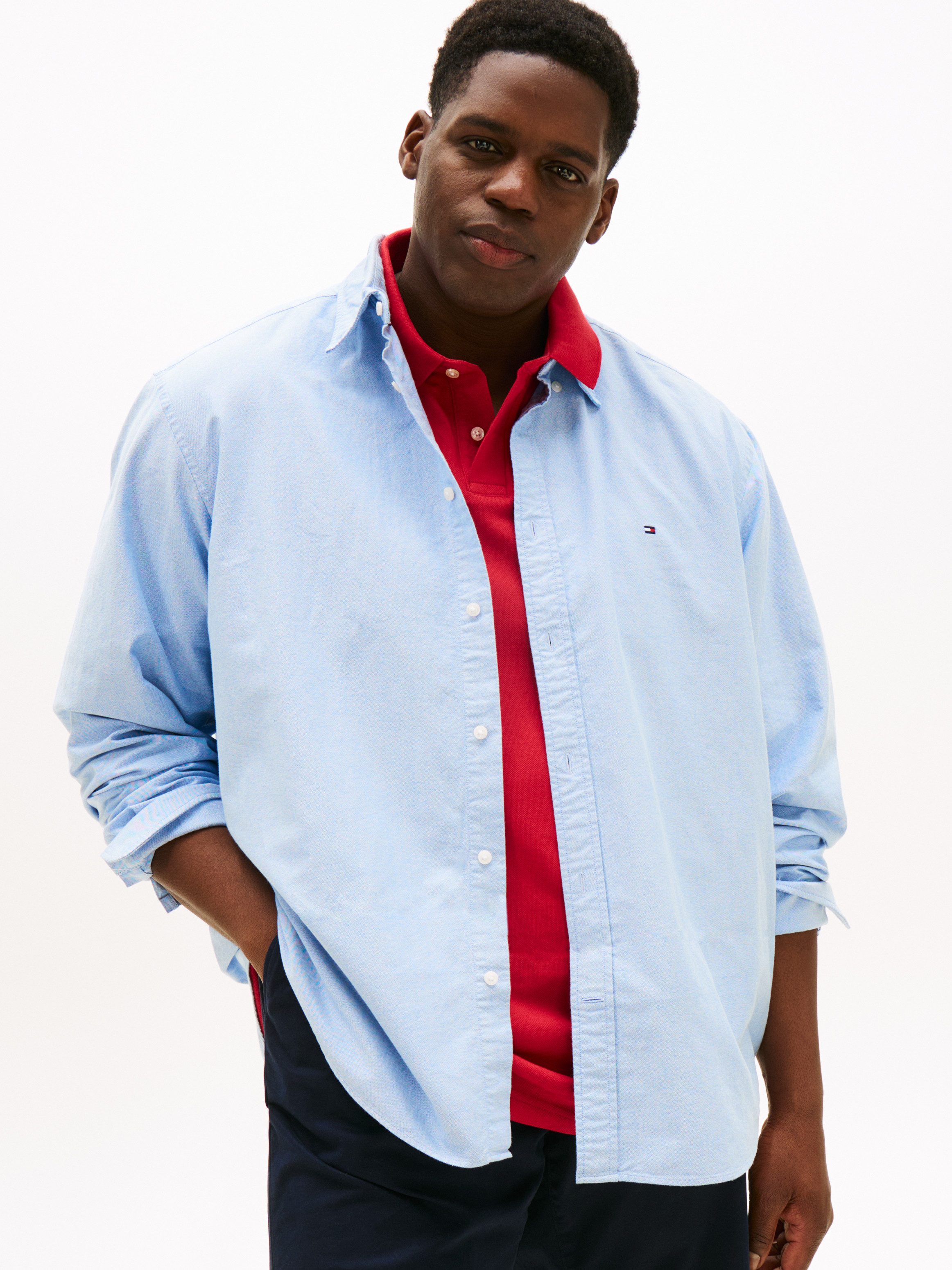 Tommy Hilfiger Big & Tall Langarmhemd BT-SOLID HERITAGE OXFORD RF S-B Große günstig online kaufen