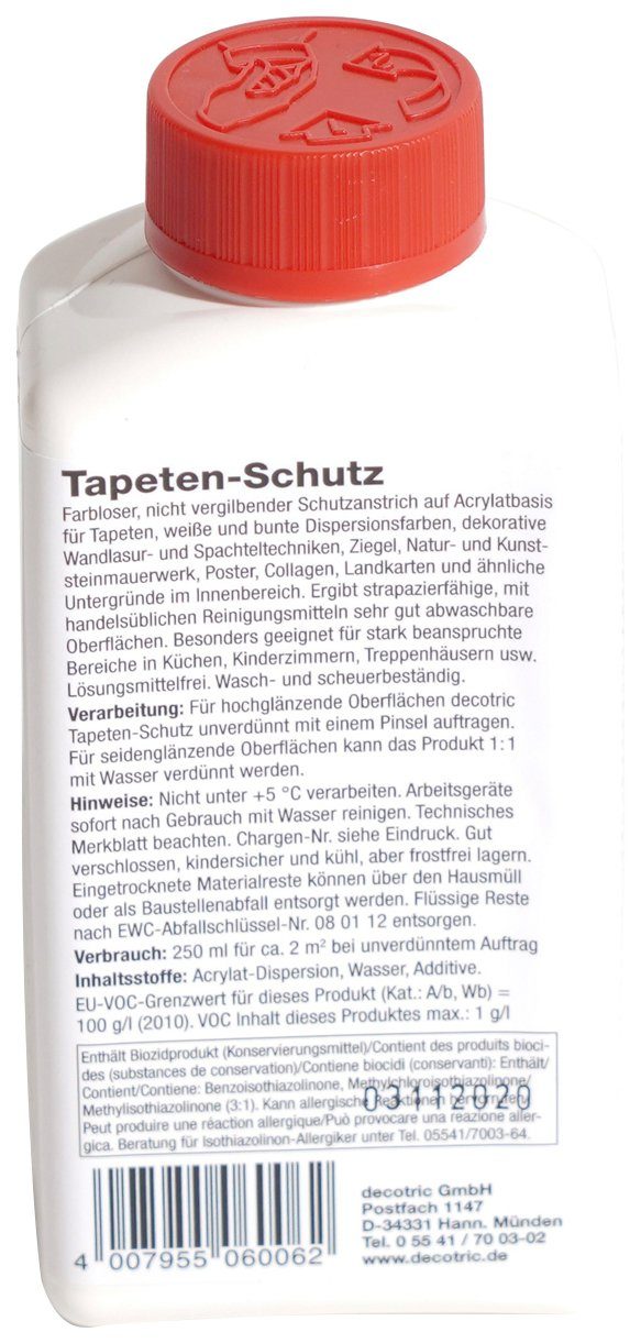 A.S. Création Tapetenschutz Elefantenhaut Wand- und Tapetenschutz, für innen, schmutz- und wasserabweisend, 250 ml