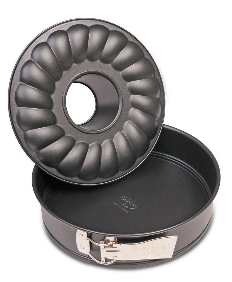 Dr. Oetker Springform Springform mit Flach- und Rohrboden, Tortenbodenform