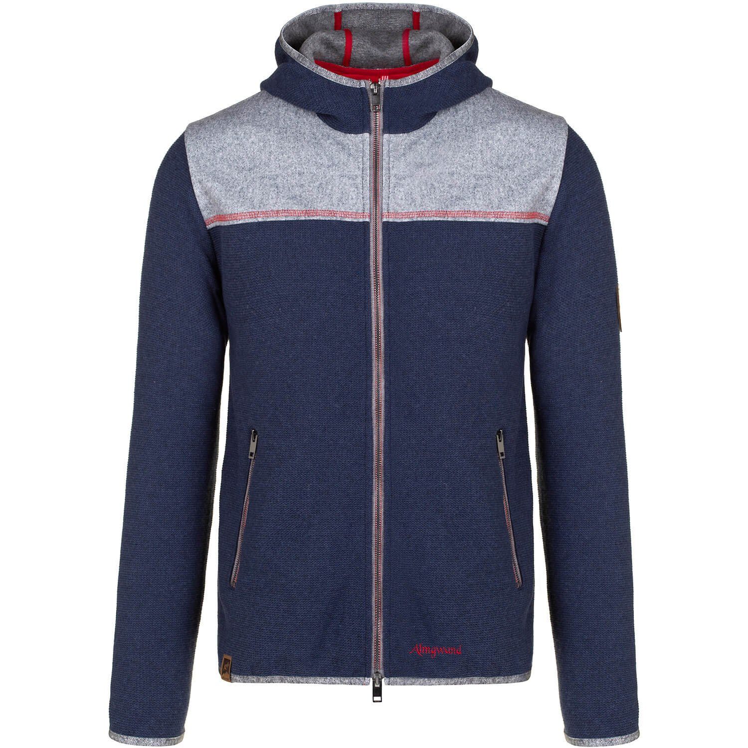 Almgwand Cardigan Kapuzenjacke Nisskobel (1-tlg) Marine