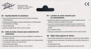 WEDO Brillengestell Nachtsichtbrille kontrastverstärkend für Autofahrer Nachtfahrbrille