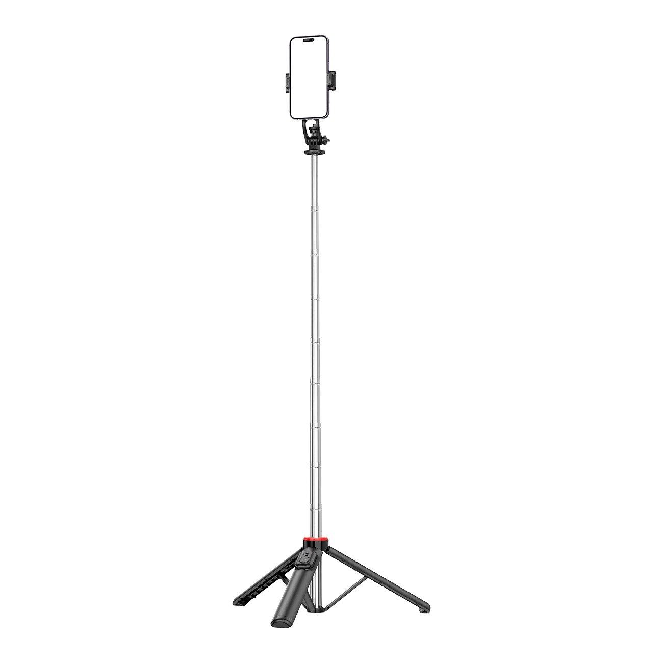 Selfie-Stick Teleskopstativ 1,3 m mit Telefonhalter – Schwarz Selfie-Stick WC1Y3S