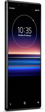 Sony Xperia 1 (J8110) Smartphone (16,51 cm/6,5 Zoll, 128 GB Speicherplatz, 12 MP Kamera, Eindrucksvolles 6,5” CinemaWide™ 4K HDR OLED Display)