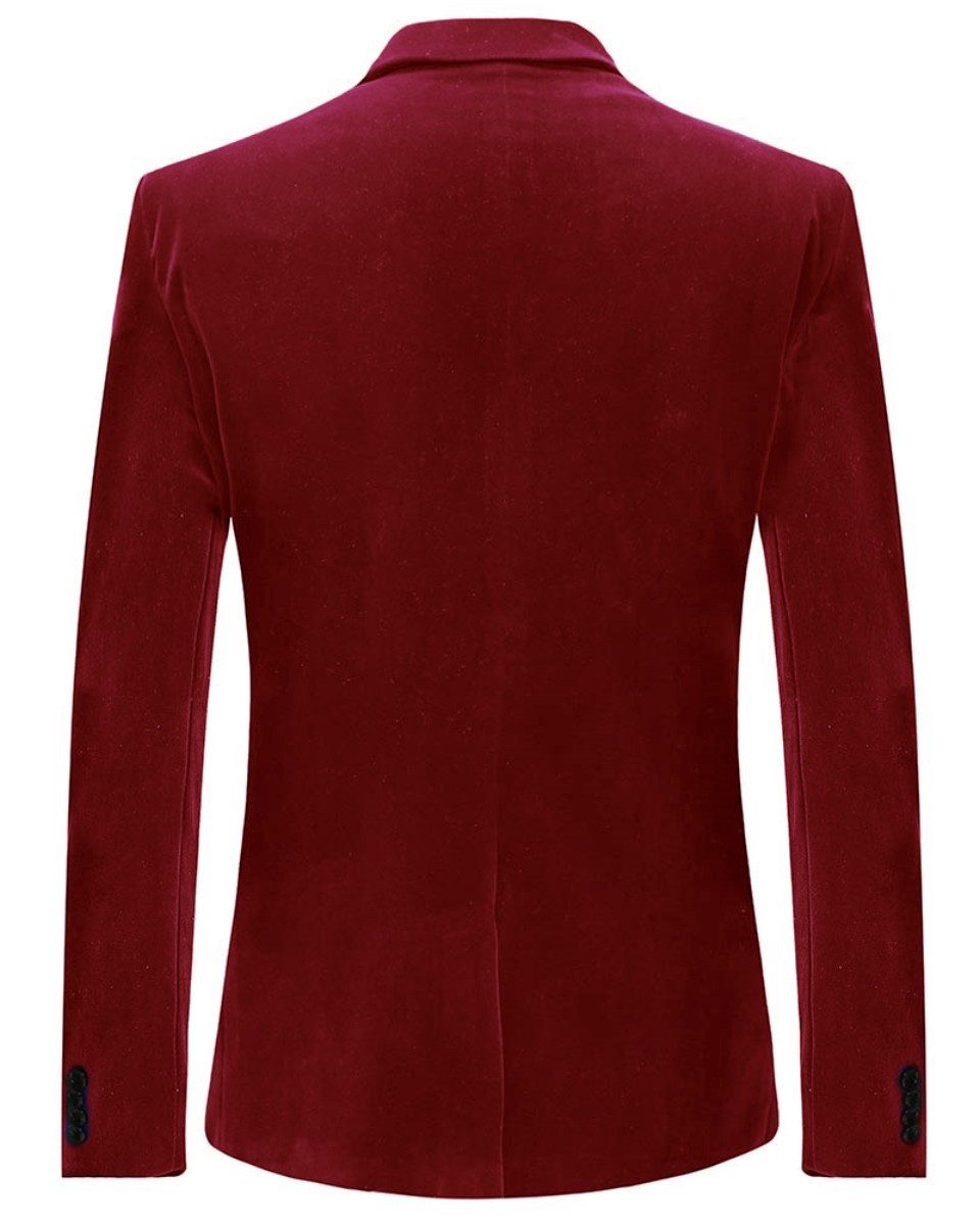 Allthemen Smokingsakko Herren Sakko in Samt Optik Smokingjacke Slim Fit günstig online kaufen