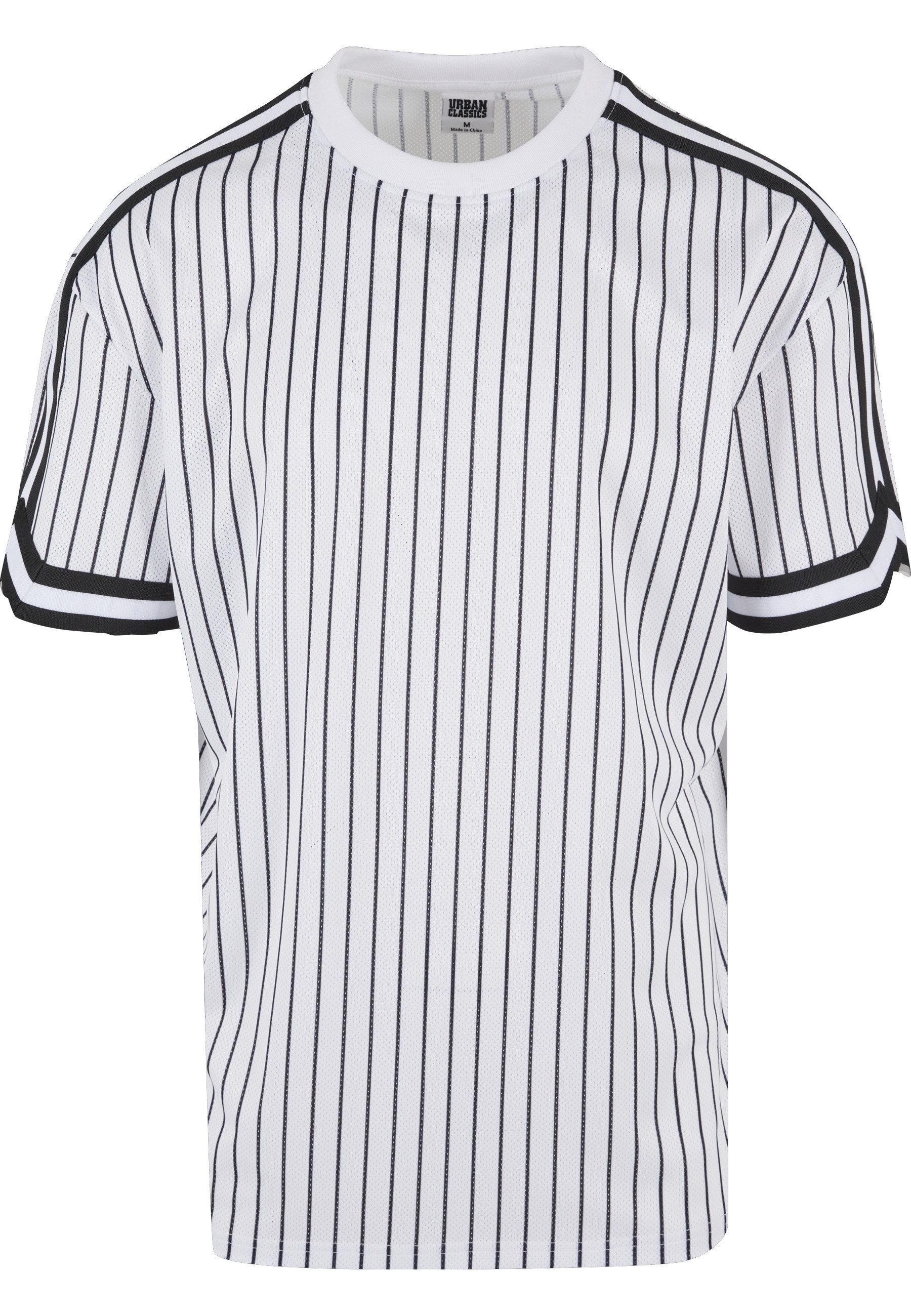 URBAN CLASSICS T-Shirt Urban Classics Herren Oversized Striped Mesh Tee (1-tlg)
