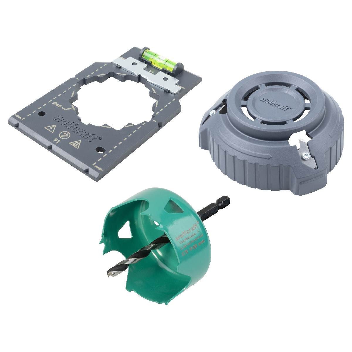 Wolfcraft Wandschablone Wolfcraft Steckdosen-Installationsset Geling-Set