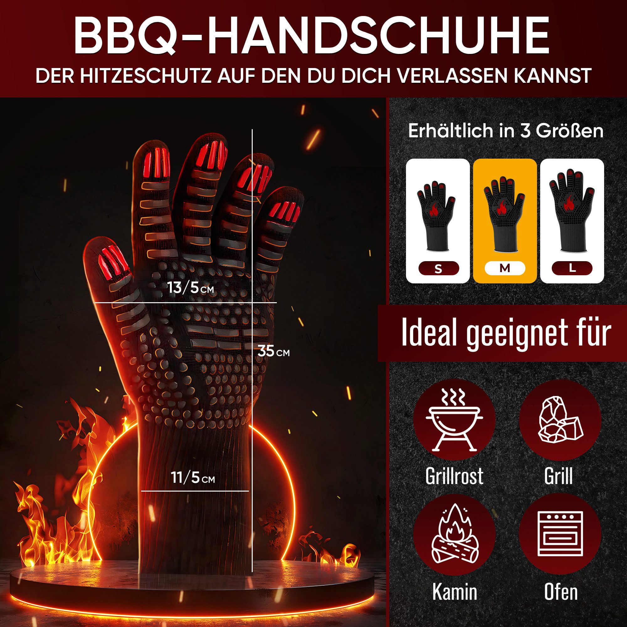 GUSSKÖNIG Grillhandschuhe GUSSKÖNIG Grillhandschuhe hitzebeständig bis günstig online kaufen