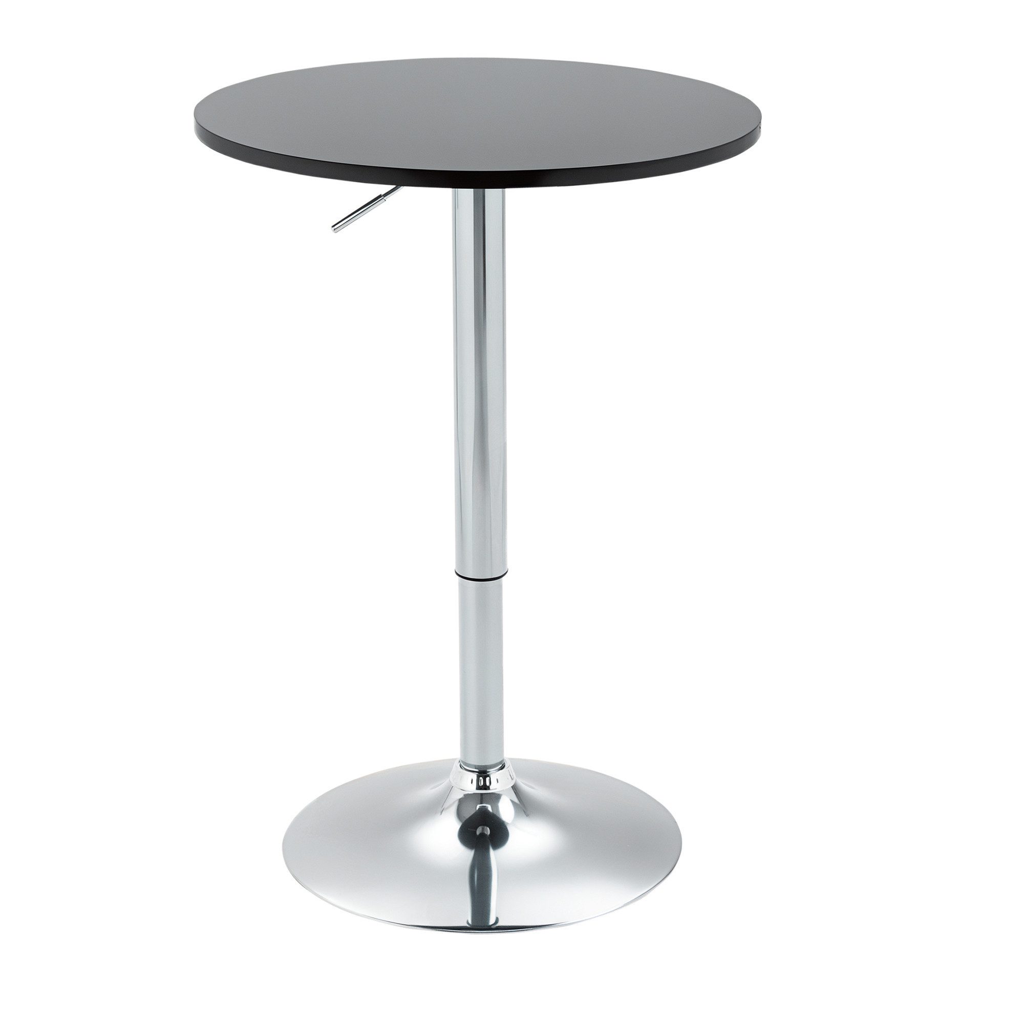 Bartisch rund höhenverstellbar Ø61 x 70-90 cm Stahl