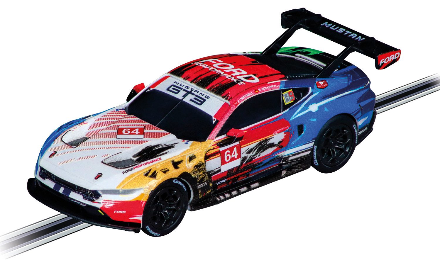 Carrera® Rennbahn-Auto GO!!! Ford Mustang GT3 "Champion Spirit Livery" (2024)