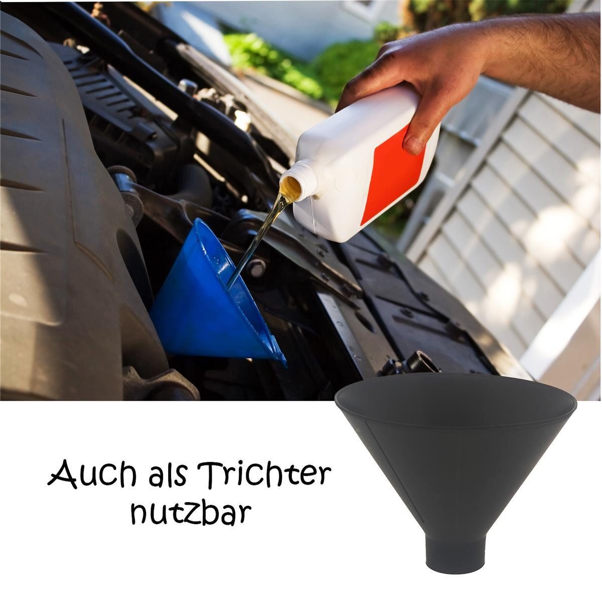 Top Ten Eiskratzer Eiskratzer Trichter 2-in-1, rund, blau/schwarz, 1 Stück Eiskratzer Auto Sicherheit Eisschaber Kratzer