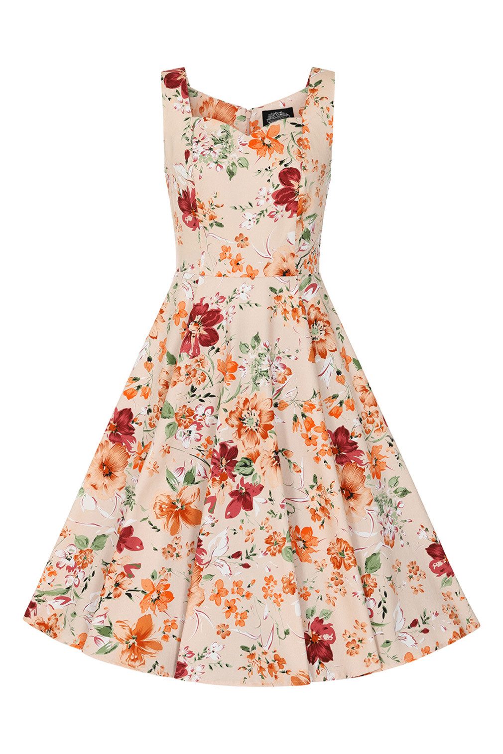 Hearts & Roses London A-Linien-Kleid Ariana Floral Swing Dress Rockabella Vintage Retro