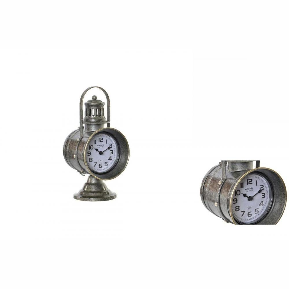 Decor Grau x DKD cm Decor DKD 18 Bordur Eisen Home Tischuhr x Uhr Glas 133 Home 285