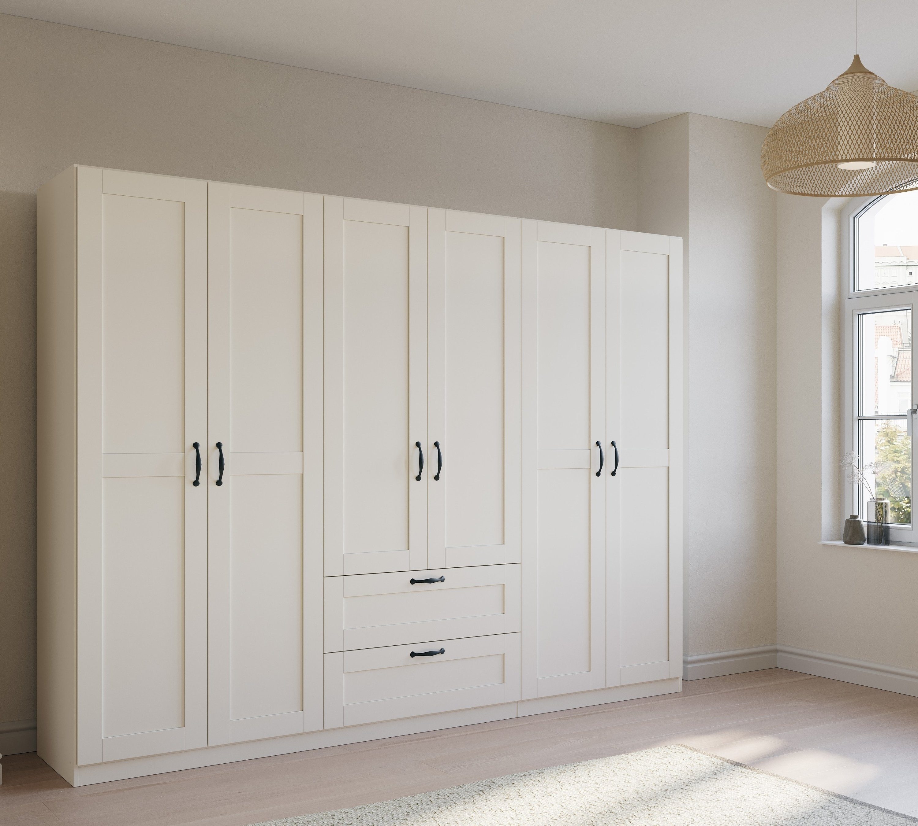 rauch Drehtürenschrank Cottage by Quadra Spin in skandinavischem Landhausst günstig online kaufen