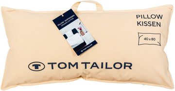Baumwollkissen Kopfkissen Tom Taillor BIO-Baumwolle, TOM TAILOR HOME, Bezug: Baumwolle, Bauchschläfer, Rückenschläfer, Seitenschläfer