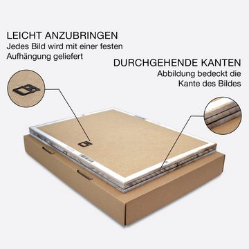 Novart Wandbild Meer Strand KOMPLETT AUFHÄNGFERTIG Wohnzimmer Schlafzimmer Deko