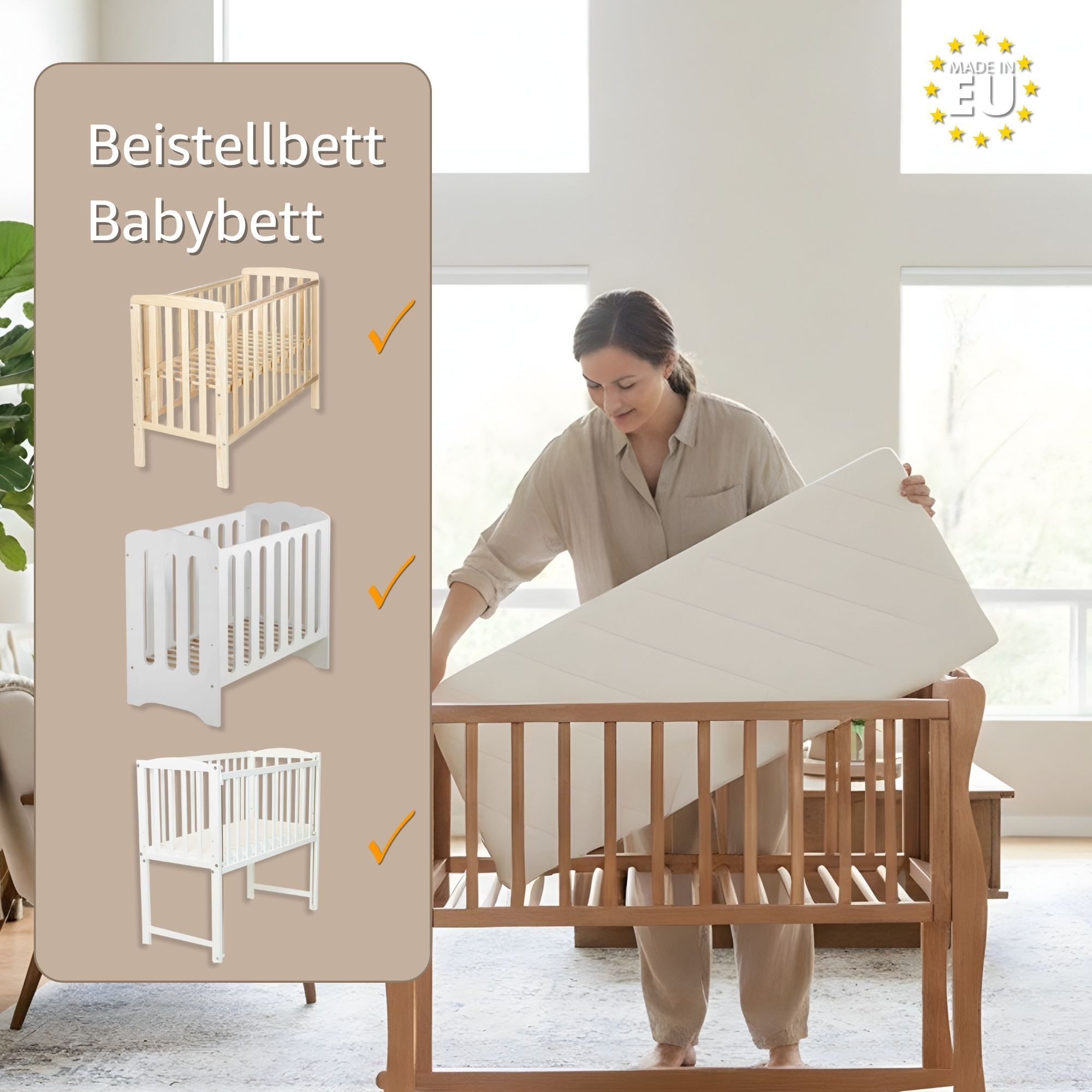 Babymatratze Matratze Kinderbett Mattress - Kindermatratze für Babybett, Totsy Baby