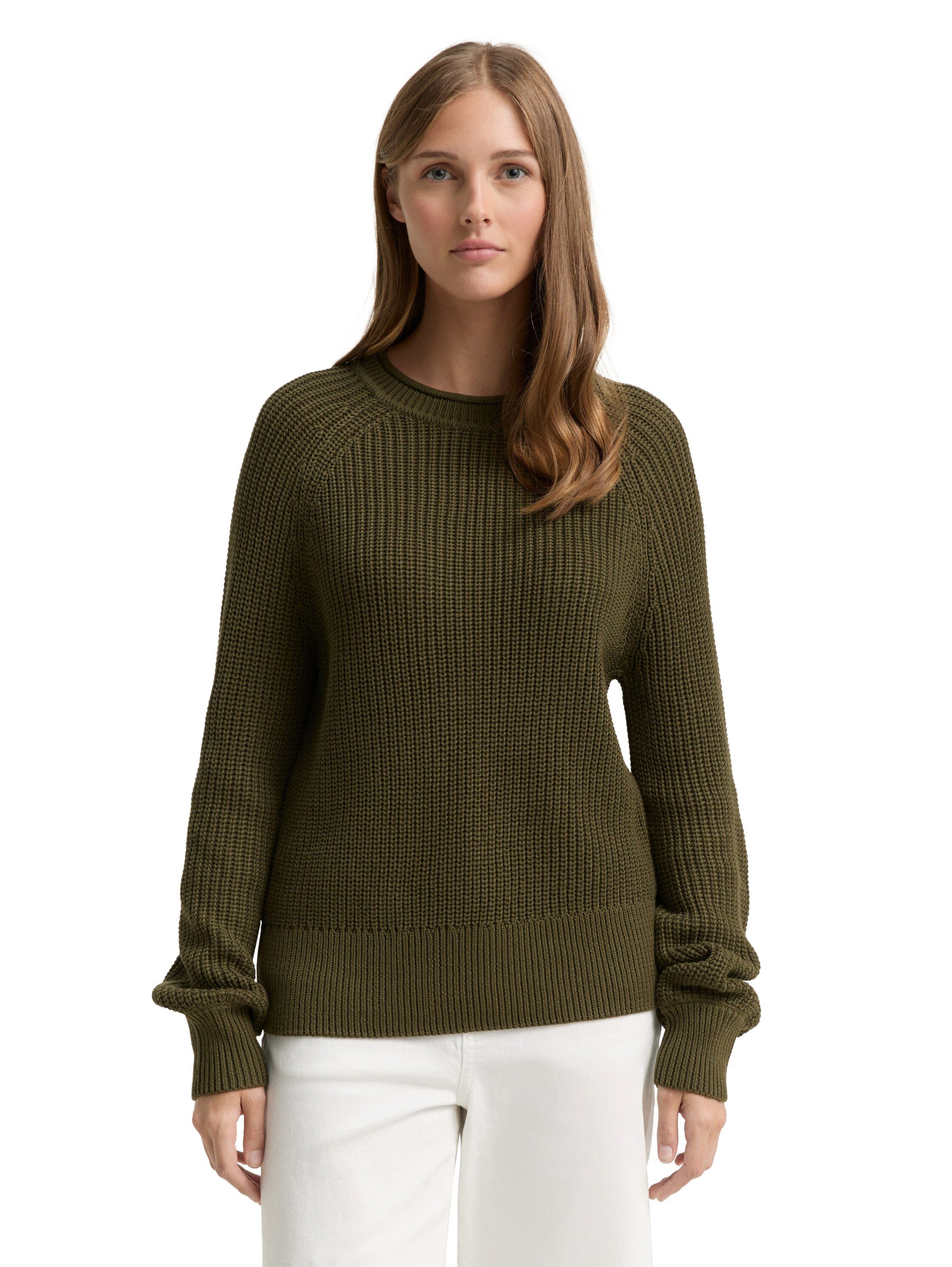 TOM TAILOR Denim Strickpullover mit Strick-Struktur günstig online kaufen