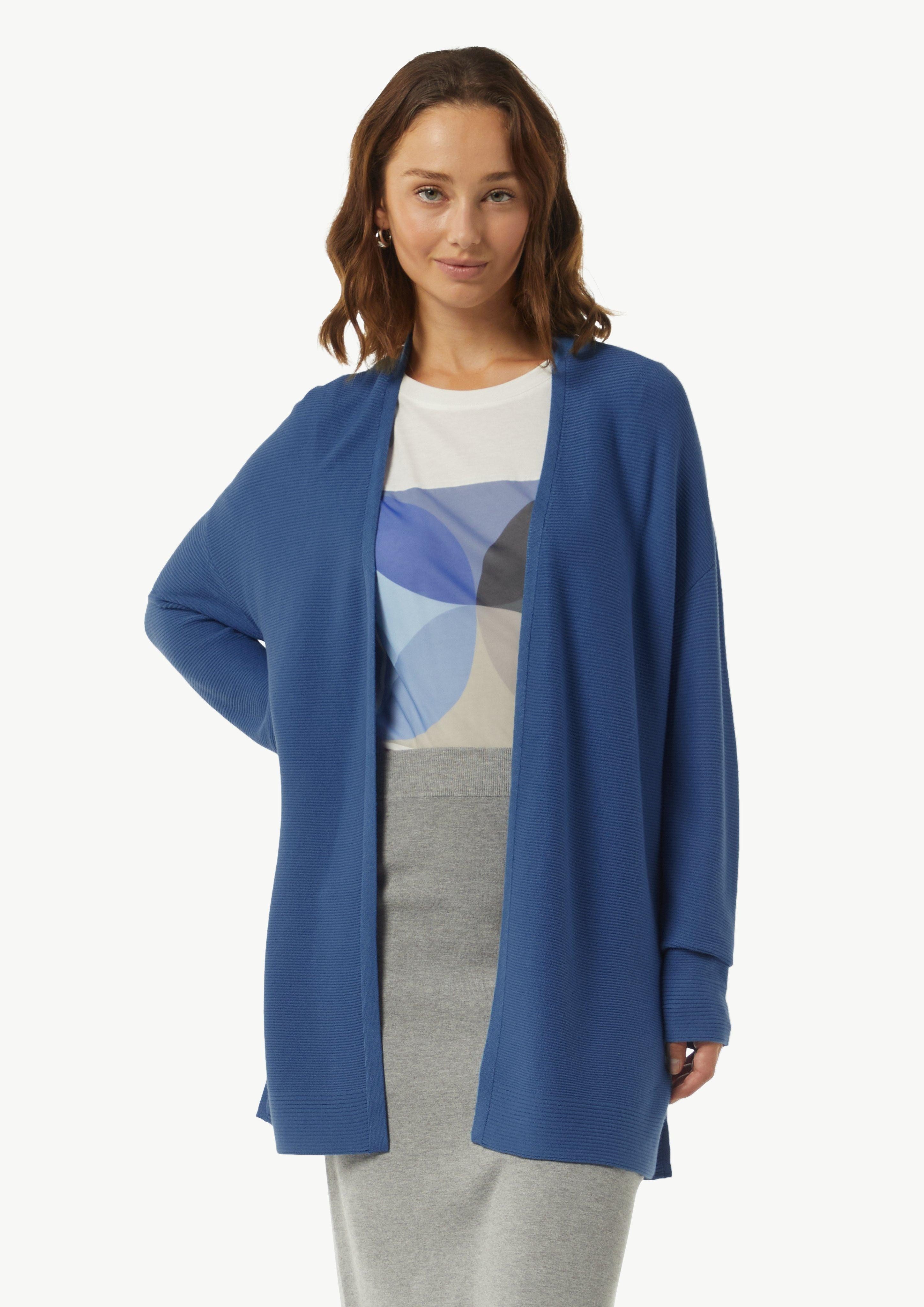 Comma Strickjacke Gerippte Strickjacke im Relaxed günstig online kaufen