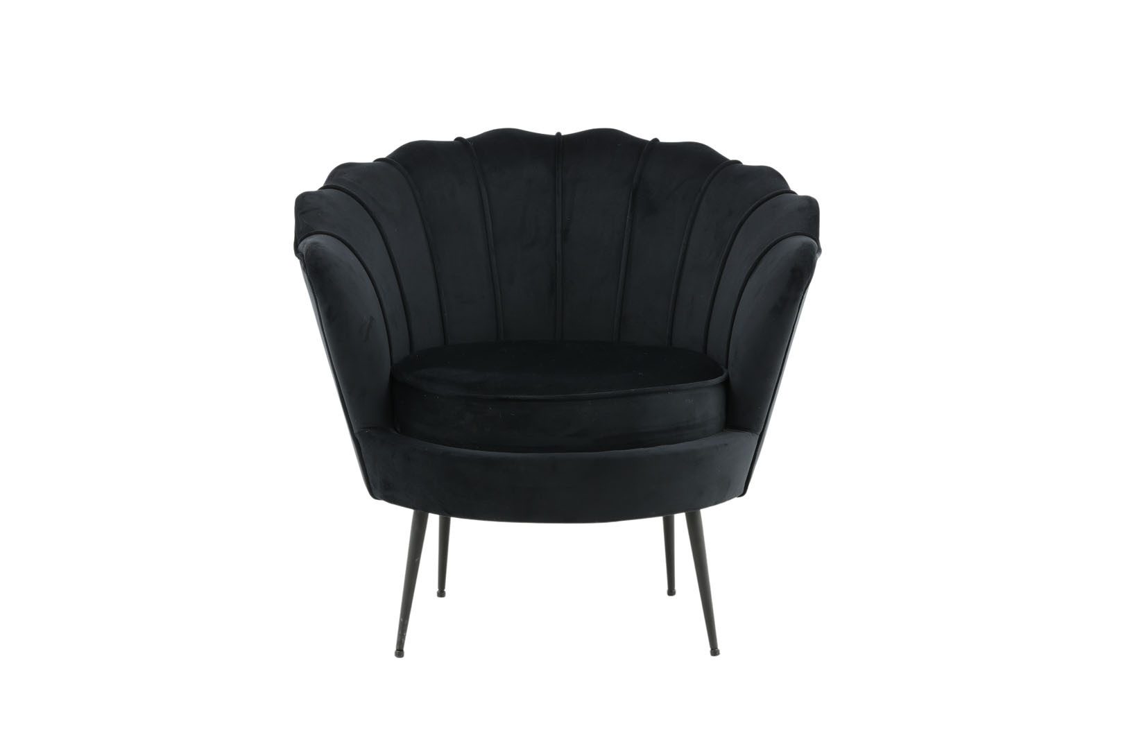 ebuy24 Relaxsessel Nice Sessel Velour schwarz.