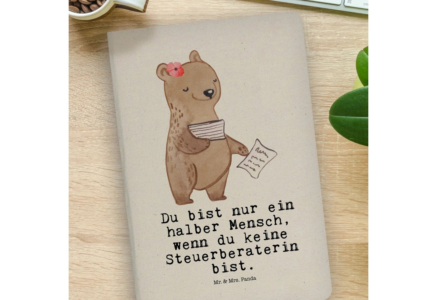Thumbnail - Mr. & Mrs. Panda Notizbuch Steuerberaterin Herz - Transparent - Geschenk, DIN A4 Notizbuch Gesch Mr. & Mrs. Panda, Langl...