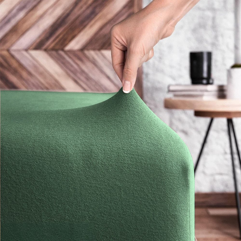 Wolkenfeld Spannbettlaken 100% Baumwolle - Superweiches Bettlaken für Matratzen von 5 bis 20cm, Jersey, Gummizug: rundum, (1 Stück), Rutschfest & Blickdicht - 90x200, 140x200, 160x200, 180x200 200x200
