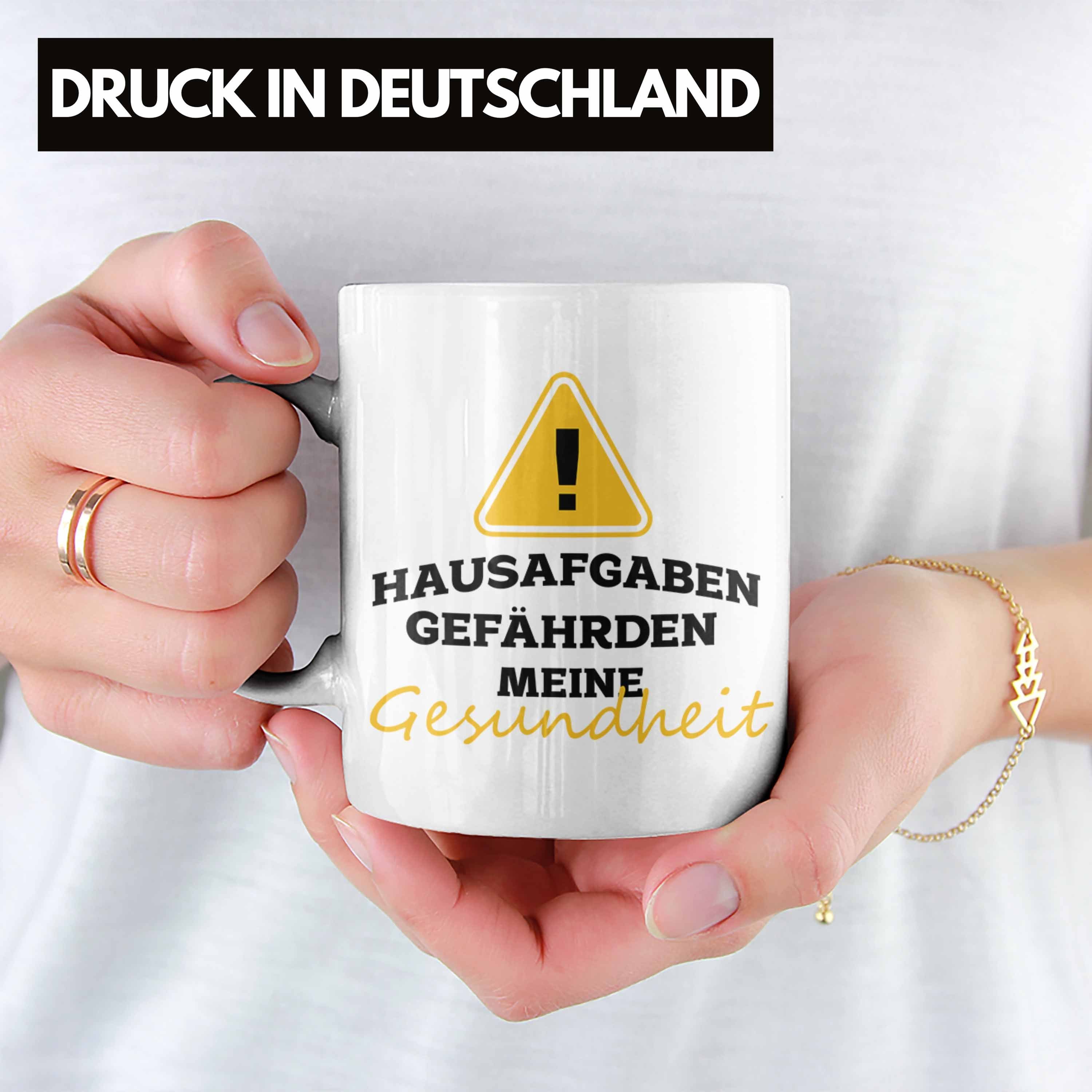 Tasse für Geschenk Tasse Trendation gefährden Weiss S meine "Hausaufgaben Gesundheit" Lustige