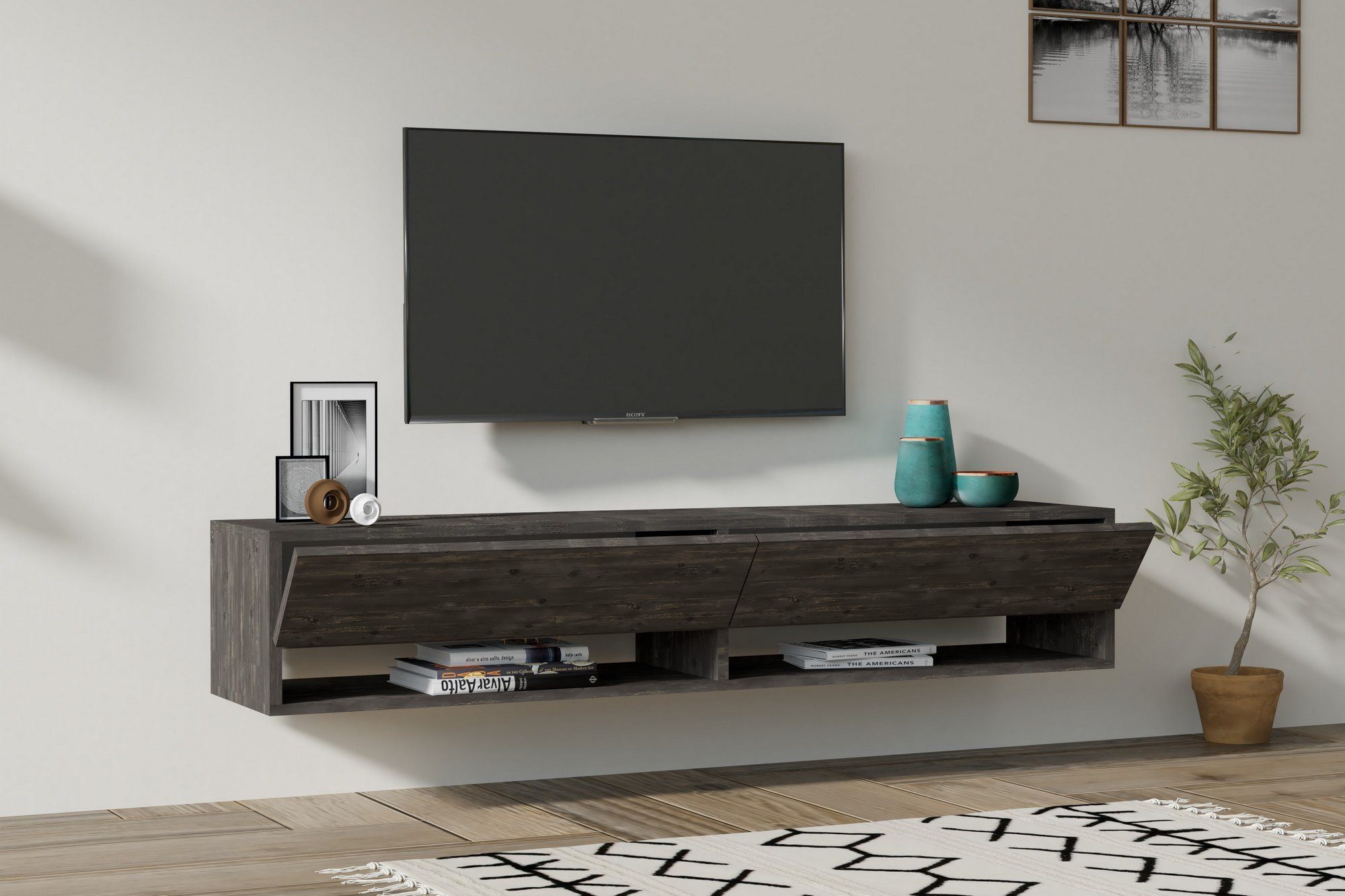 Skye Decor TV-Schrank 31x141x30 cm, 100% Schränke, Partikelplatte Melaminbeschichtete