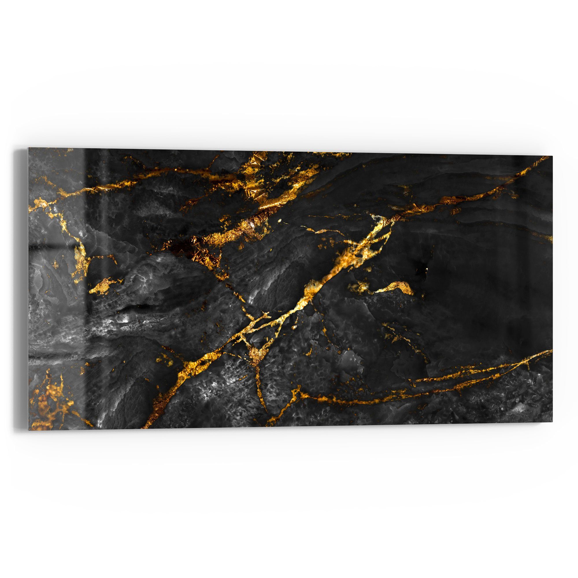 DEQORI Glasbild 'Veredelter Naturstein', 'Veredelter Naturstein', günstig online kaufen