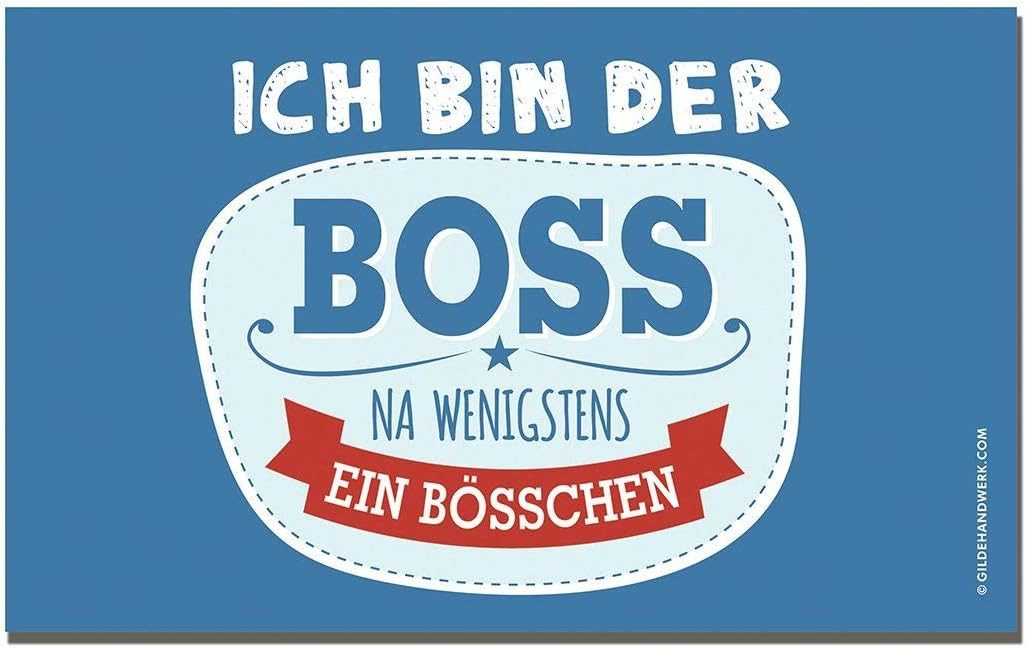 GILDE Frühstücksbrett Frühstücksbrettchen „Ich bin der Boss – Na wenigstens ein Bösschen“, (1-St), langlebig, robust und alltagstauglich