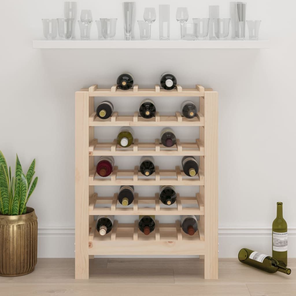 vidaXL Weinregal Weinregal 61,5x30x82 cm Massivholz Kiefer, 1-tlg.