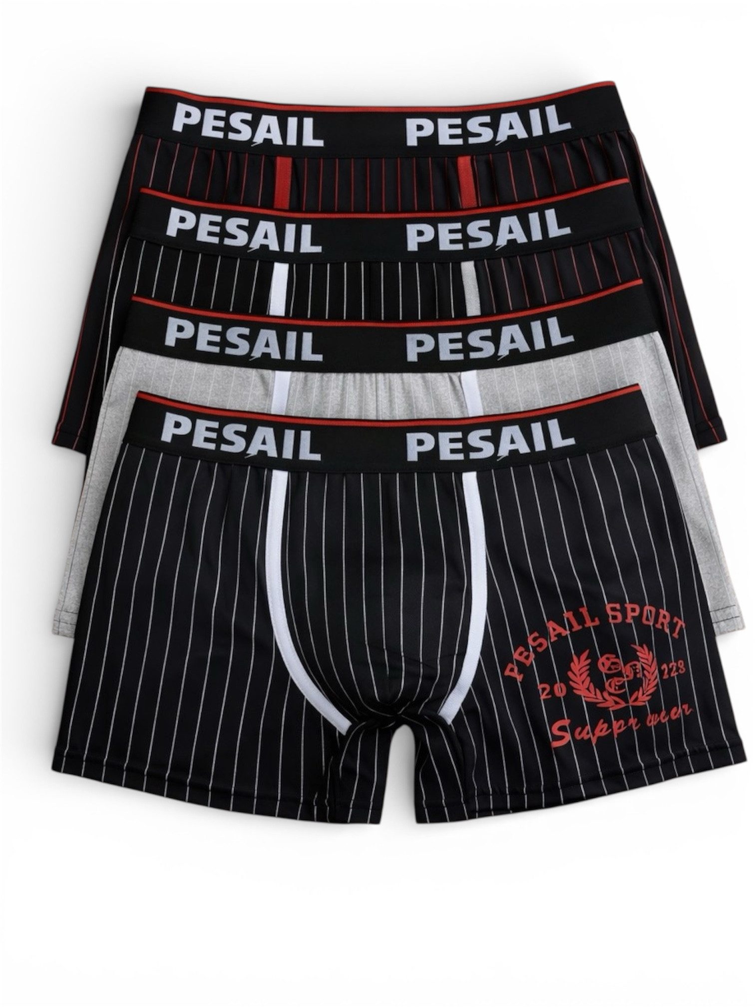 DDOnlineShop Boxershorts Herren Unterhosen Slips aus Baumwolle (Spar-Set, 4-St., 4er-Pack) M L XL XXL XXXL Pe-GW86325