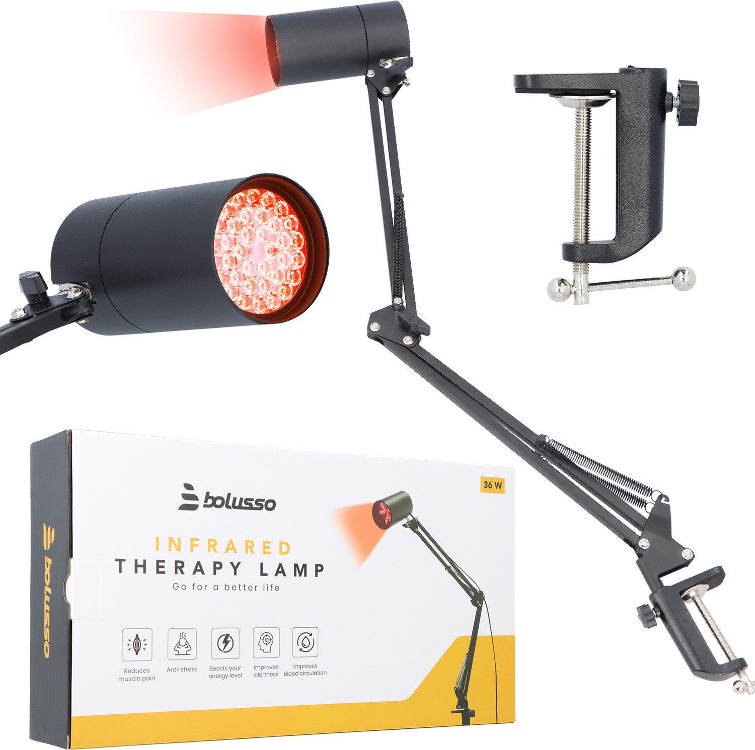 Bolusso Infrarotstrahler Bolusso Industrielle Lichttherapie Infrarotlampe