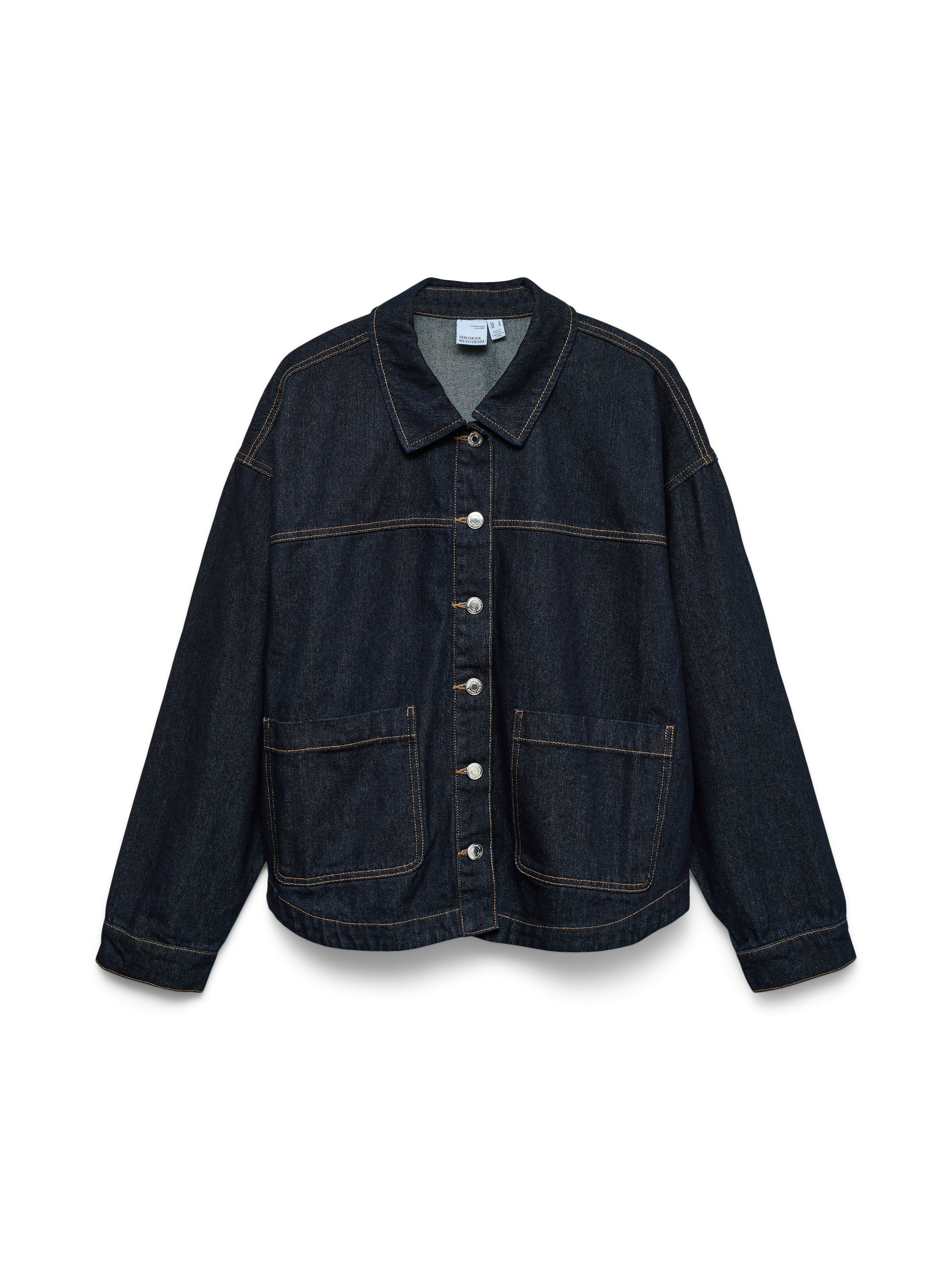 Vero Moda Jeansjacke VMJAMIE LS DENIM SHACKET MIX NOOS Baumwollmischung – Bild 5 von 5