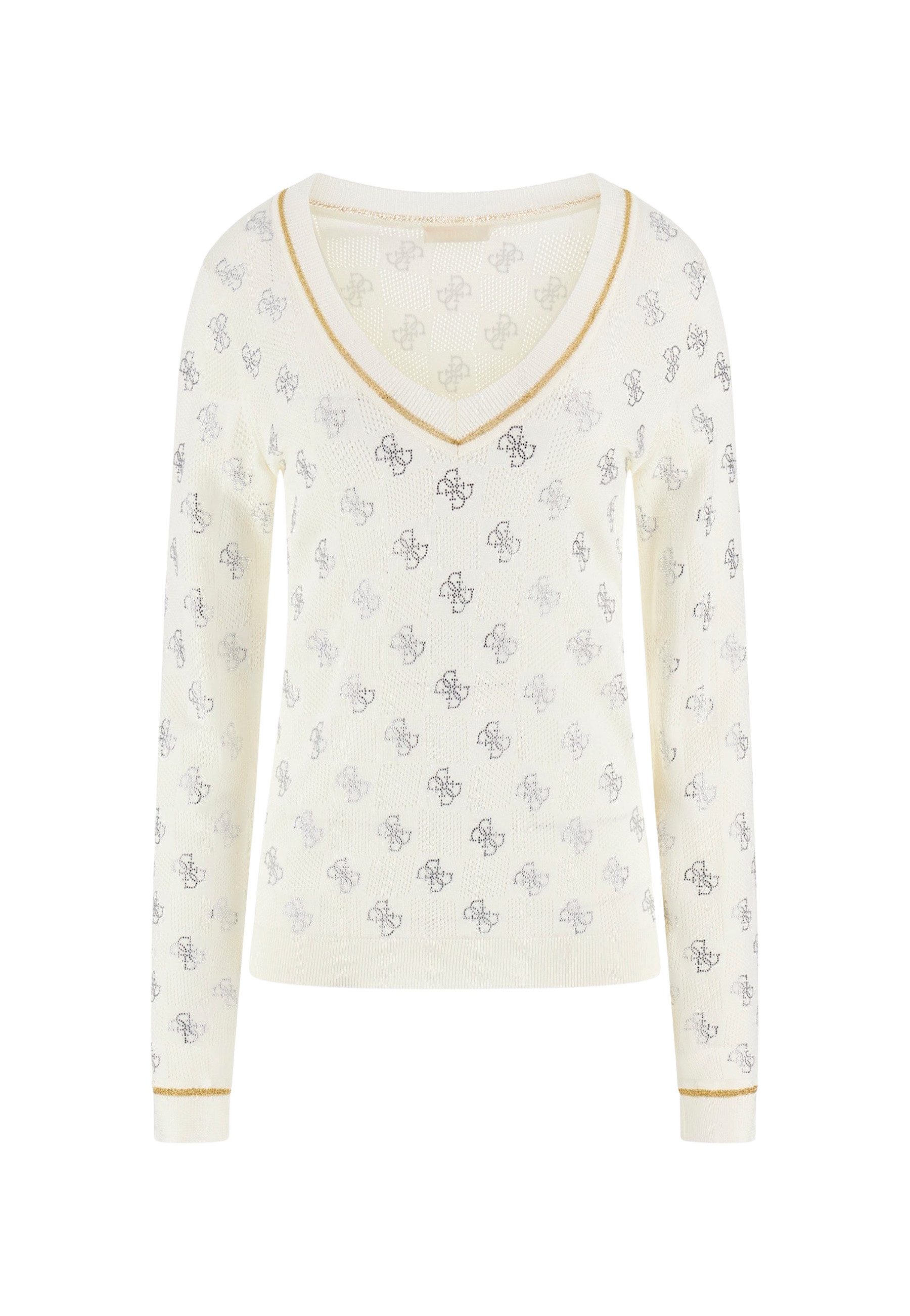 Guess Strickpullover Pullover ROSIE Strickpullover V- Neck (1-tlg) günstig online kaufen