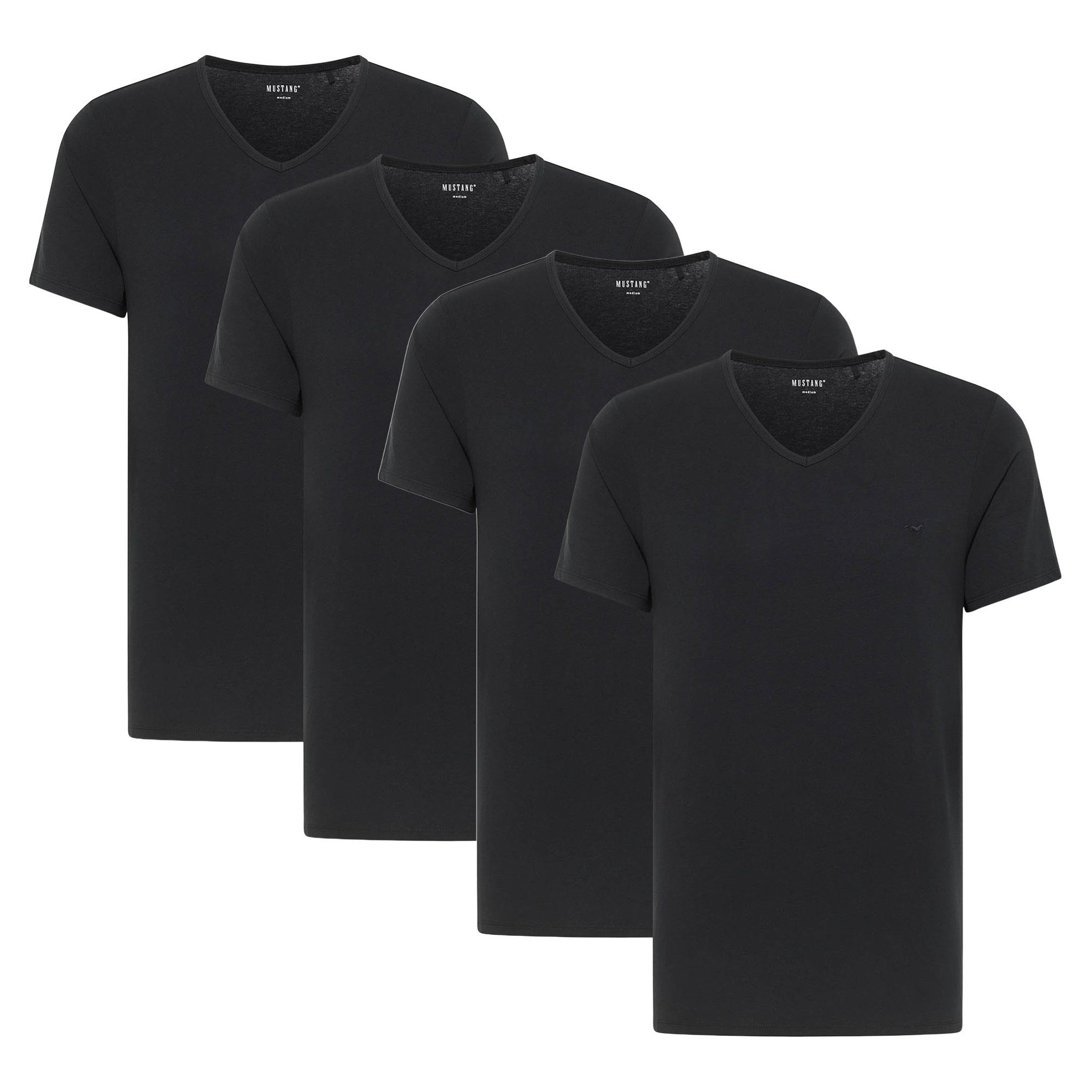 T-Shirt Herren T-Shirt 4er Pack Baumwolle