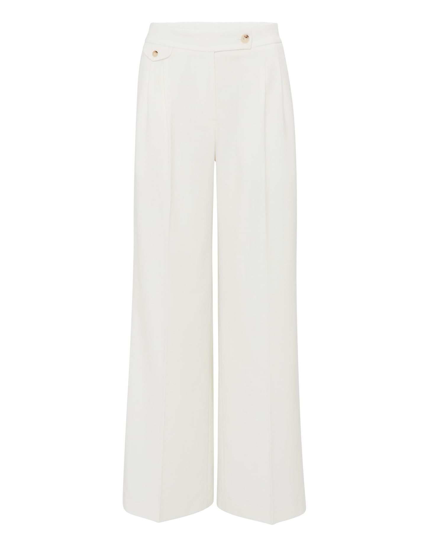 OPUS Anzughose Wide Leg Pants MARZENA ASYMMETRIC aus Canvas-Stoff günstig online kaufen