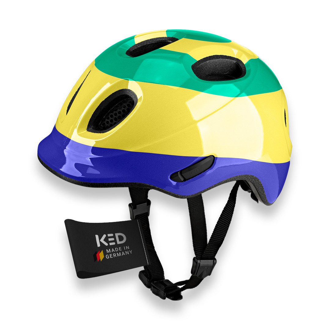 KED Kinderhelm Meggy Spark Kinderfahrradhelm, Inmold, 360° Verstellsystem, Reflektoren, Insektenschutznetz