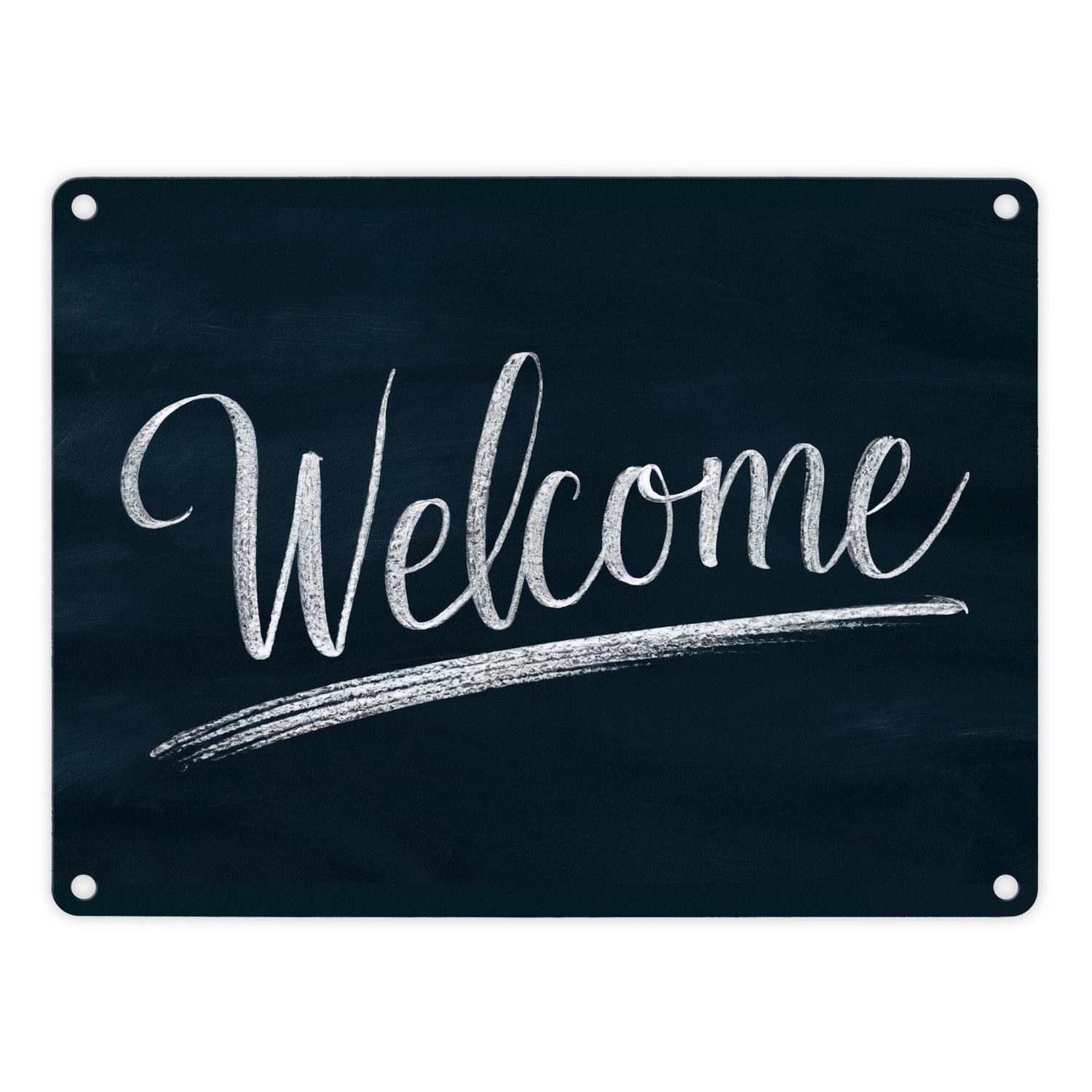 Metallschild Welcome Metallschild in 15x20 cm