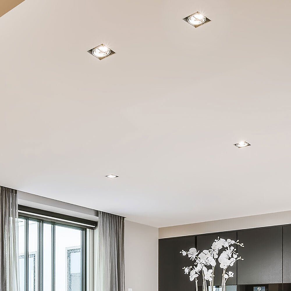etc-shop LED Einbaustrahler, inklusive, Wohnzimmer Einbaustrahler Deckenlampe Deckenleuchte Leuchtmittel Einbauspots Warmweiß