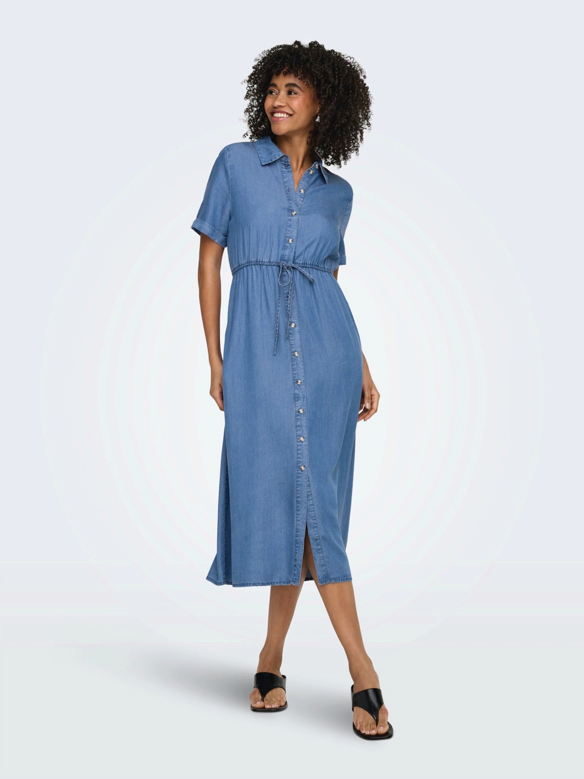 ONLY Blusenkleid ONLCharis (1-tlg) Drapiert/gerafft
